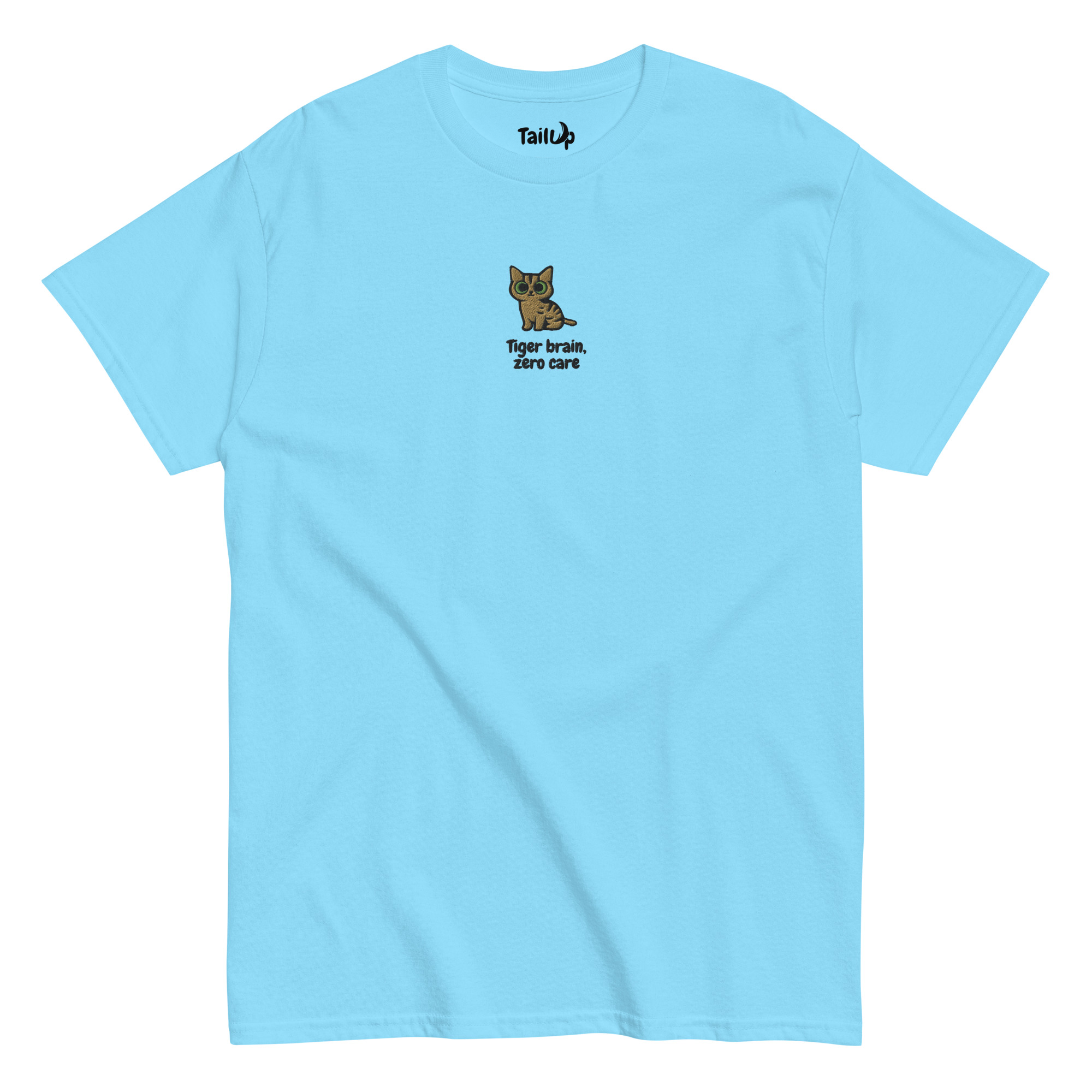 Tabby Cat Embroidered Classic T-shirt
