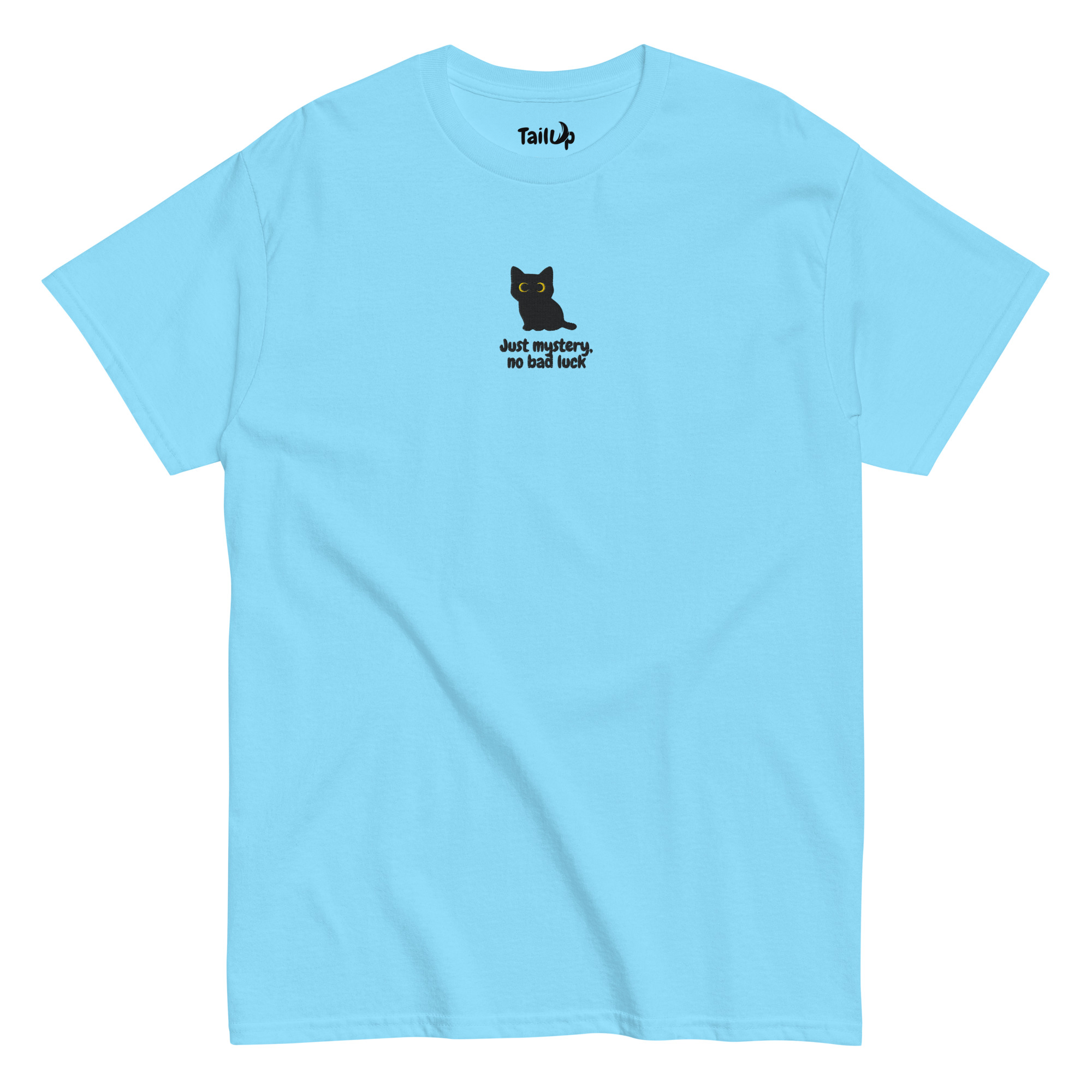 Black Cat Embroidered Classic T-shirt