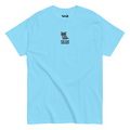 Gray Cat Embroidered Clasic T-shirt