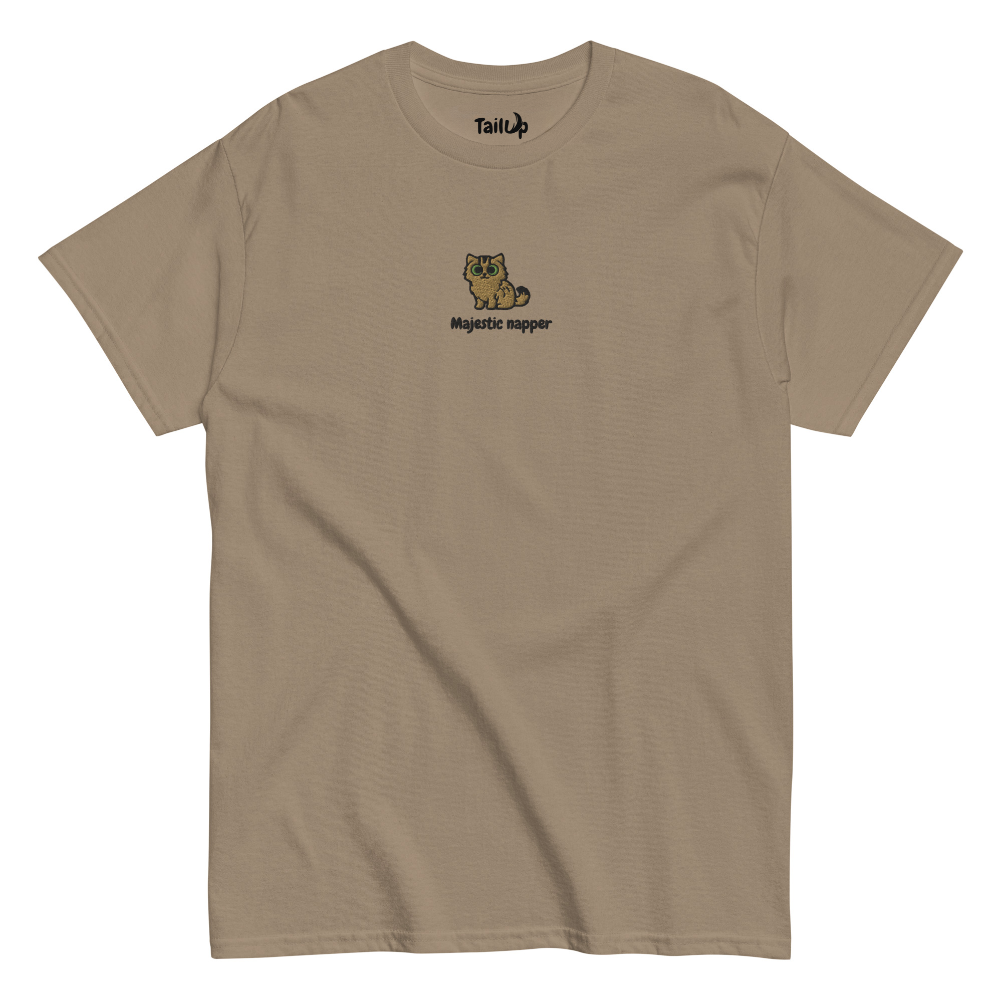 Siberian Cat Embroidered Classic T-shirt