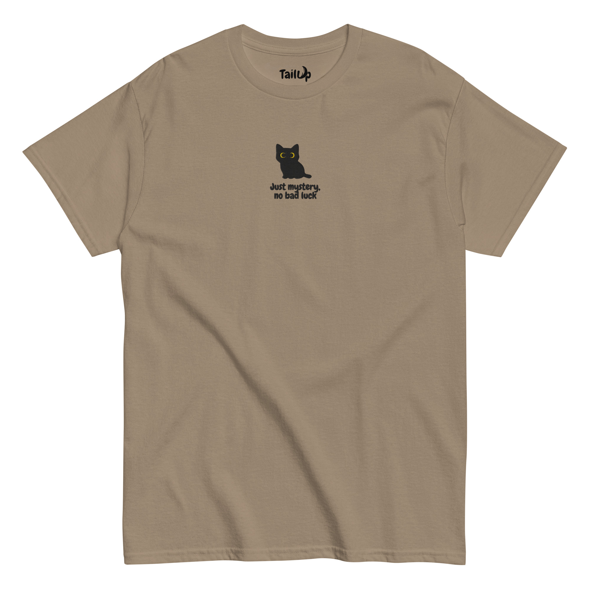 Black Cat Embroidered Classic T-shirt