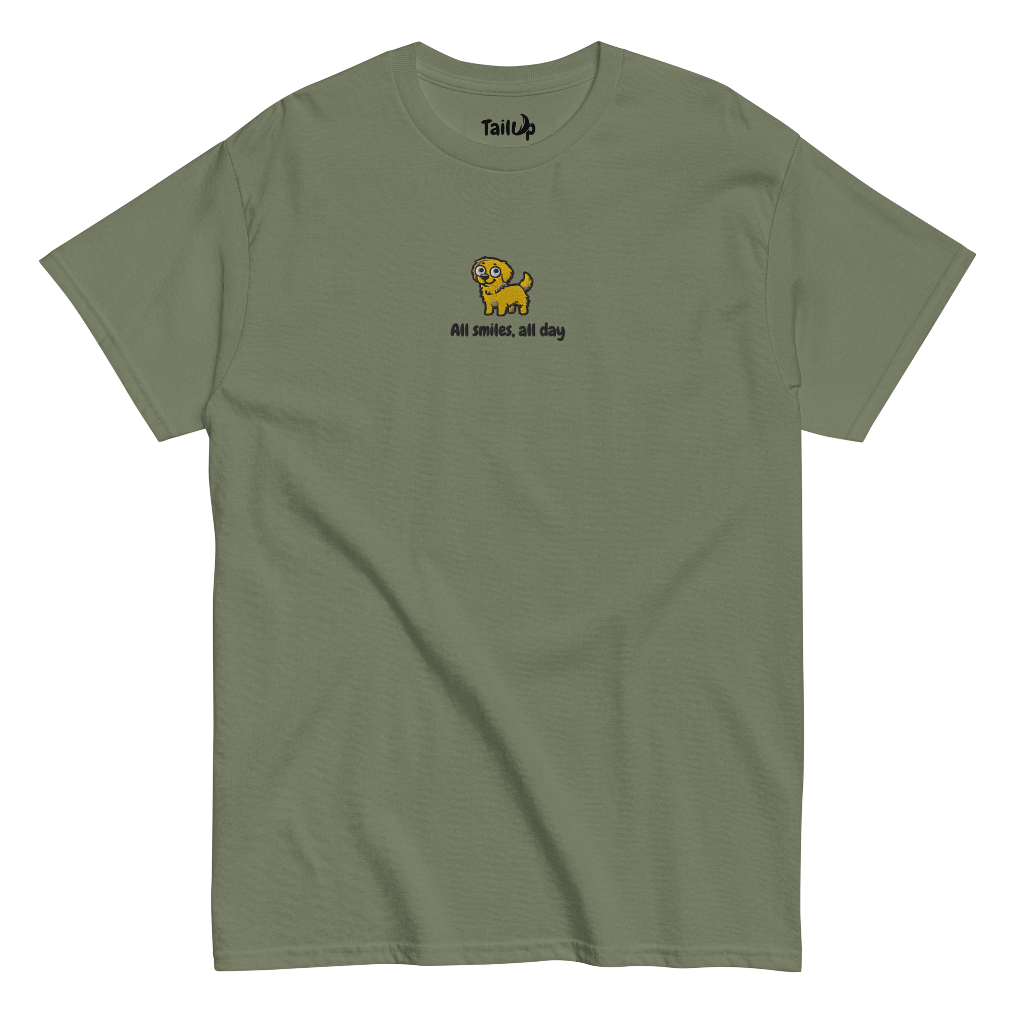 Golden Retriever Embroidered Classic T-shirt