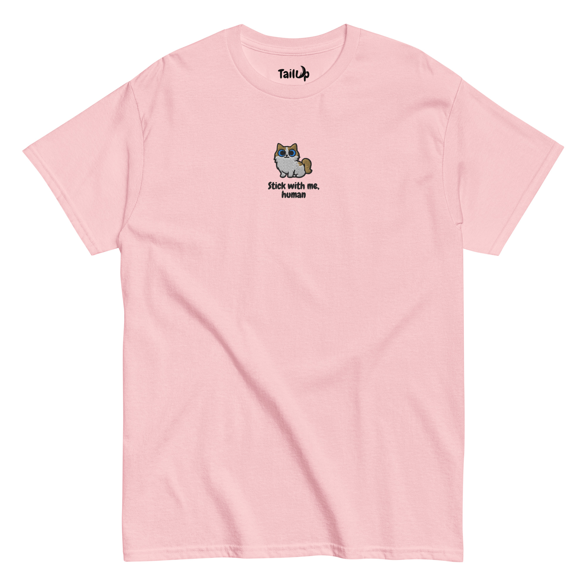Ragdoll Cat Embroidered Classic T-shirt