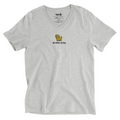 Golden Retriever Embroidered V-Neck T-shirt