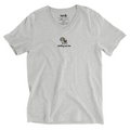 Beagle Embroidered V-Neck T-shirt