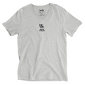 French Bulldog Embroidered V-Neck T-shirt