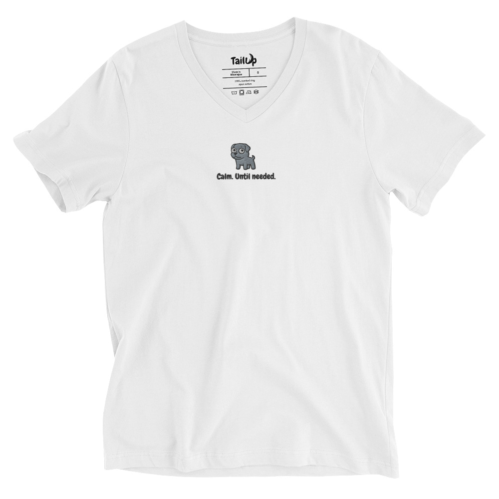 Cane Corso Embroidered V-Neck T-shirt